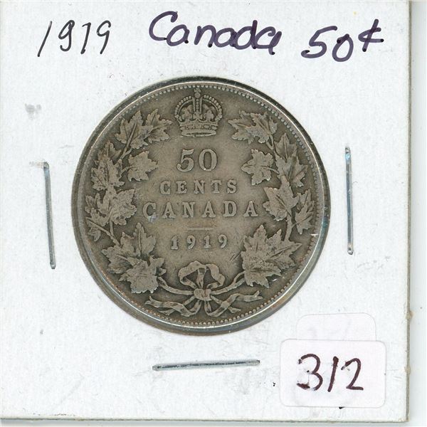 1919 Canada Silver 50¢ (2.)