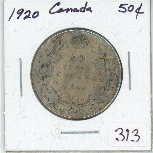 1920 Canada Silver 50¢