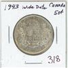 Image 1 : 1943 Wide Date Canada Silver 50¢