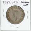 Image 2 : 1945 Pointed 5 Canada Silver 50¢