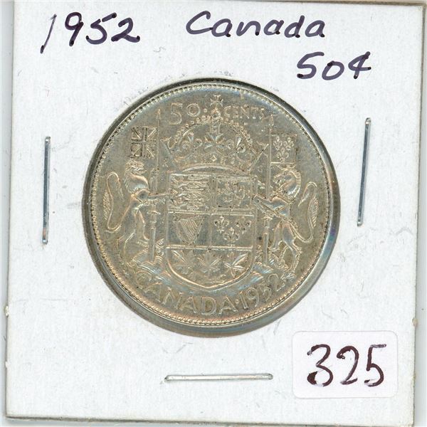 1952 Canada Silver 50¢