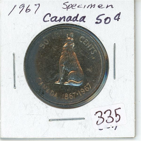 1967 Specimen Canada Silver 50¢ (1.)