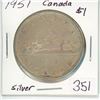 Image 1 : 1951 Canada Silver $1