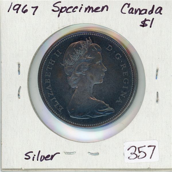 1967 Canada Specimen Silver $1 (1.)