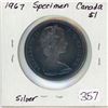 Image 1 : 1967 Canada Specimen Silver $1 (1.)