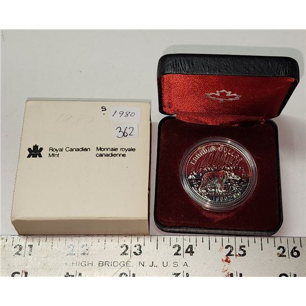 1980 Canada Arctic Territories Silver Dollar