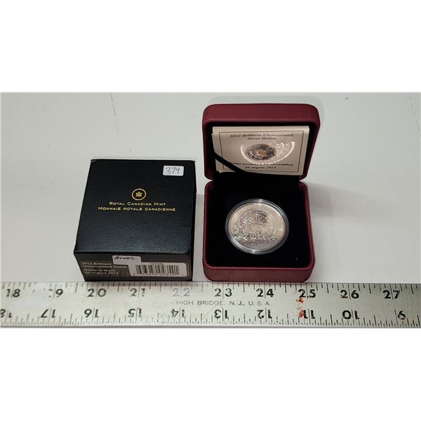 2013 Canada Fine Silver BU Dollar, Arctic Expedition, COA