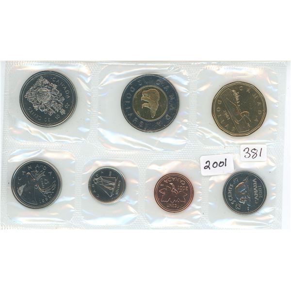 2001 Canada UNC Year Set