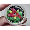 Image 2 : 2014 Canada Fine Silver Proof $20, Red Trillium with Crystal Dew Drops,  COA