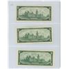 Image 2 : Lot of 3:  1967 Canada $1 bills, Beattie/Rasminsky, # G/P 2713522, # K/P 0547012 & # N/O 5540256