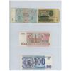 Image 15 : Binder of World Notes:  35 bills (approx. 16 countries incl. Guyana, Angola, Bahrain, Egypt, Nigeria