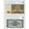 Image 1 : Lot of Two:  1941 Poland 100 Zlotych bill Ser.A 2511954, 1920 Ecudor 100 Sucres bill