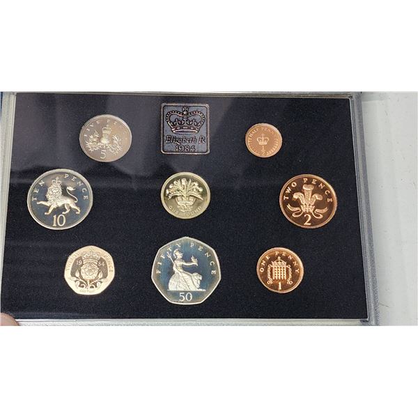 1984 United Kingdom Proof Coin Collection, Royal Mint, COA