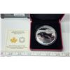 Image 1 : 2017 Whooping Crane $30. Massive coin has a hole in it in the shape of a Whooping Crane. 99.99% pure