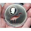 Image 3 : 2017 Whooping Crane $30. Massive coin has a hole in it in the shape of a Whooping Crane. 99.99% pure