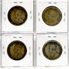 Image 2 : Lot of 4 Canadian George V Silver 50 Cents. Includes 1916, 1917, 1918, & 1919. VG-8.
