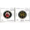 Image 1 : Complete Set of 2 2022 1972 Canada-Russia Hockey Series Toonies. Includes Colourized & Regular. BU f