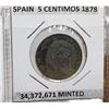 Image 3 : Lot of 20 coins from Portugal (including 1885 5 Reis & 1892 20 Reis) plus Spain including 1846 4 Mar