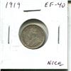 Image 1 : 1919 Canadian Silver 10 Cents. EF-40. Nice.
