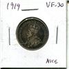 Image 1 : 1919 Canadian Silver 25 Cents. VF-30. Nice.