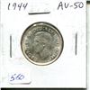 Image 1 : 1944 Canadian Silver 25 Cents. World War II issue. AU-50. Nice.