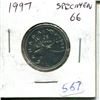 Image 1 : 1997 25 Cents. Specimen-66. Nice.