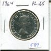 Image 1 : 1964 Silver 50 Cents. Proof Like-65. Bright White. Nice.