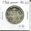 Image 1 : 1966 Silver 50 Cents. MS-63. Nice.