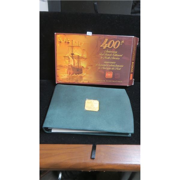 2004 Proof Set. 8-coin set includes the Silver Dollar that commemorates the 400th Anniversary of the