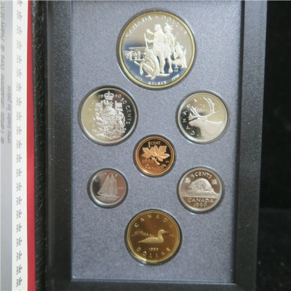 1990 Proof Set. 7-coin set includes Silver Dollar that commemorates the 300th Anniversary of HBC fur