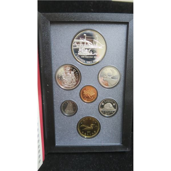 1991 Proof Set. 7-coin set includes Silver Dollar that commemorates the 175th Anniversary of the Ste