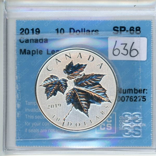 2019 Canada 10 dollars 'Maple Leaf' CCCS SP-68