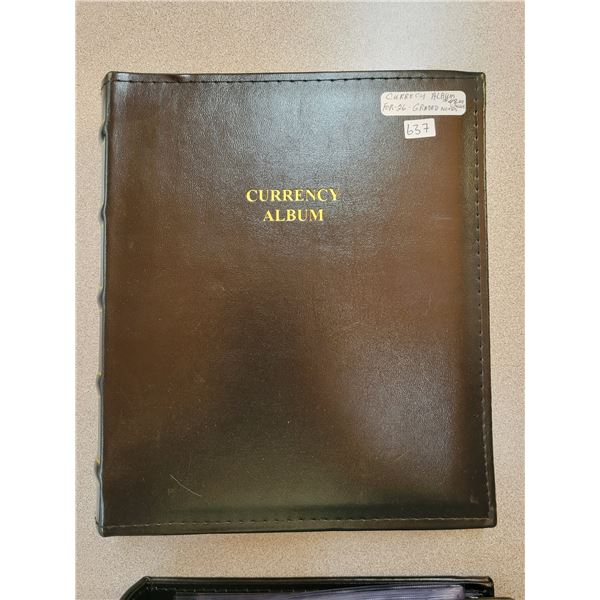 Currency album - holds 26 graded notes