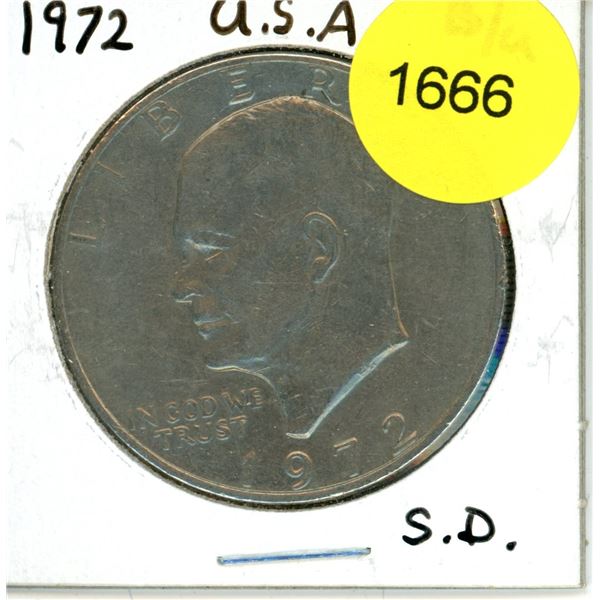 1972 US Eisenhower Dollar
