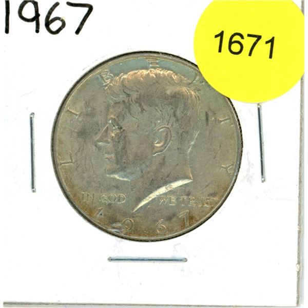 1967 US Kennedy Half Dollars