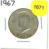 Image 1 : 1967 US Kennedy Half Dollars