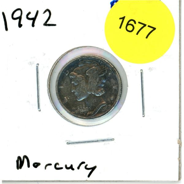 1942 US Mercury Dime