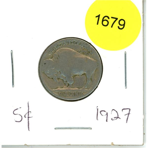 1927 US Buffalo Nickel