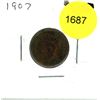 Image 1 : 1907 US Indian Head Penny