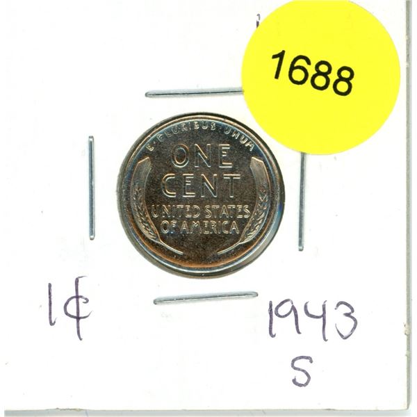 1943S US Steel Cent