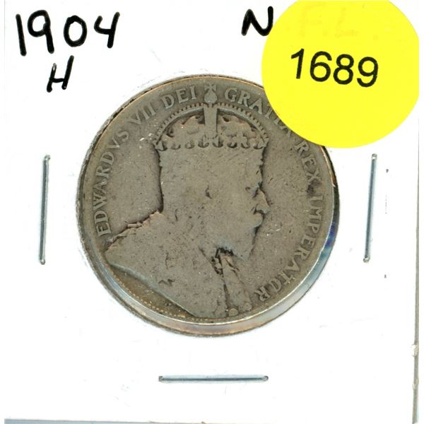1904H Newfoundland Fifty Cent Coin