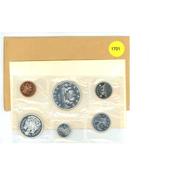 1963 Canadian Uncirculated Coin Set