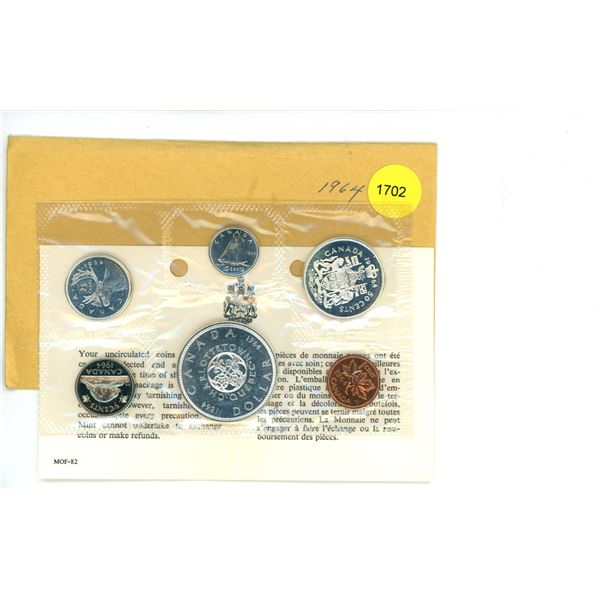 1964 Canadian Uncirculated Coin Set
