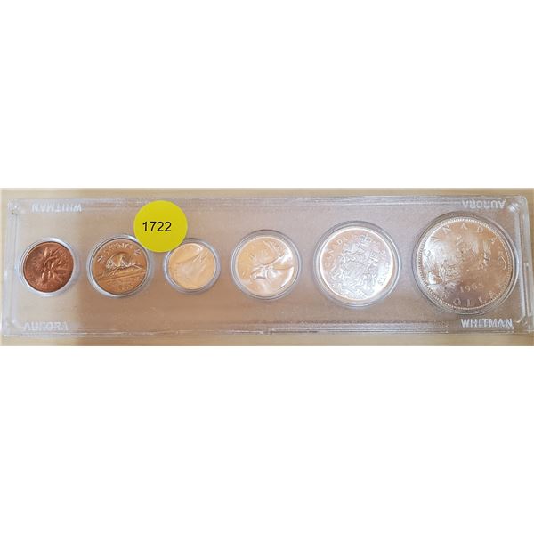 1965 Uncirculated Coin Set in Plastic Case