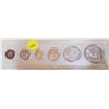 Image 1 : 1969 Uncirculated Coin Set in Plastic Case