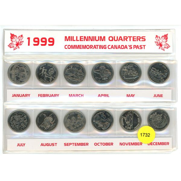 1999 Millennium Twenty-Five Cent  Coins