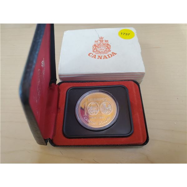 1974 Silver Dollar in Mint Case