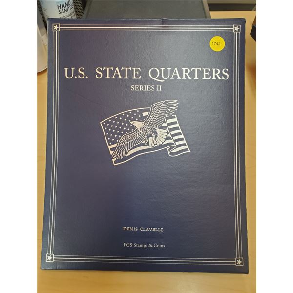 USA State Quarters in Blue Binder