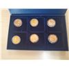 Image 2 : Six Presidential One Dollar Gold Plated Coins in Blue Box