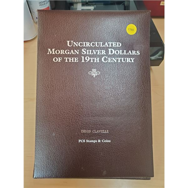 Empty Uncirculated Morgan Silver Dollars of the 19th Century Binder